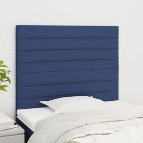 Testiera 2 Pz Blu 80x5x78/88 Cm İn Tessuto /