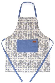 Grembiule con Tasca Vinthera Vinthera Azzurro Cotone (60 x 75 cm) (Pack 12x)