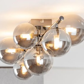 Brilagi - Lampadario a plafone LED MILLA 7xG9/3W/230V cromo lucido/fumé