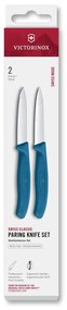 Victorinox - Set di coltelli da cucina per verdure SWISS CLASSIC 8 cm 2 pezzi blu