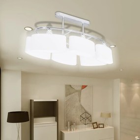Lampade Da Soffitto Ellissoidali 2 Pz Paralume İn Vetro E14 /