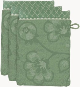Set di 3 asciugamani in cotone Jasmin Jacquard