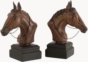 Set di 2 fermalibri Horse Head