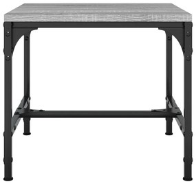 Tavolino da salotto grigio sonoma 50x50x35 cm legno multistrato