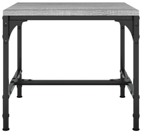 Tavolino da salotto grigio sonoma 50x50x35 cm legno multistrato