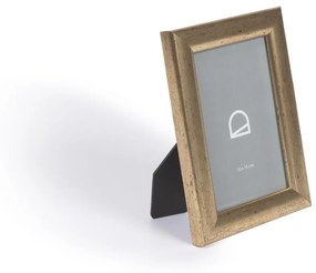 Kave Home - Cornice per foto Nazira piccola dorata 14 x 18 cm