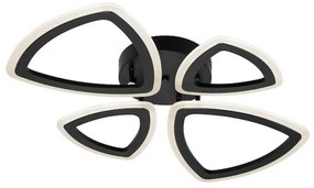 Lampadario a plafone 4xLED/22W/230V nero