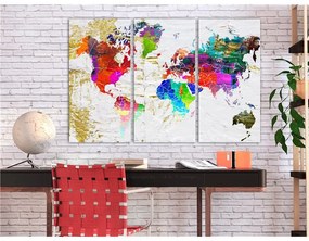 Quadro Golden Front (3 Parts)  Colore colorful, Dimensioni e Misure 120x80