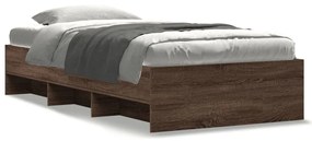 Giroletto Senza Materasso Rovere Marrone 90x200cm İn Truciolato /