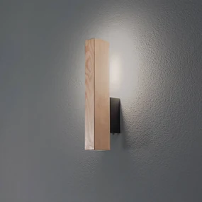 TK Lighting Applique LED in legno Teo, pino, 31 cm, 3000 K