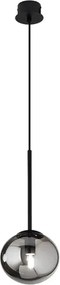 Lampada a sospensione JEWEL in metallo e vetro soffiato D17 cm 1 Luce Nero