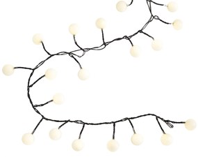 Ghirlanda luminosa natalizia verde con 100 LED bianchi 5m IP44 - Dasher