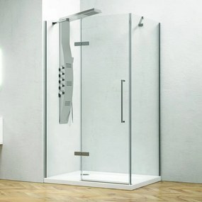 Box doccia 90x90 anta battente vetro anticalcare 8mm altezza 200h KT5000 - KAMALU
