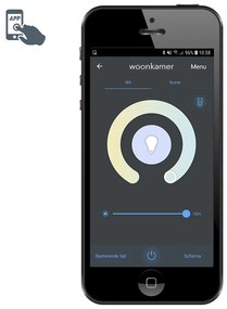 Lampada da esterno intelligente 45 cm in acciaio incl. WiFi P45 - Malios