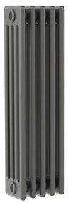 Radiatore acqua calda Comby in acciaio 4 colonne, 5 elementi, interasse 813 mm, antracite
