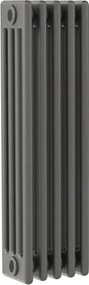 Termosifone in acciaio tubolare 4 colonne 5 elementi interasse 813 mm ERCOS Comby antracite
