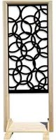 CERCHI SMALL - Separ - Paravento modulabile - 70x190cm - in Legno e PVC Colore: nero