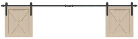 Kit Anta Scorrevole Armadio İn Acciaio Al Carbonio 113 Cm /