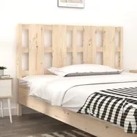 Testiera Letto 125,5x4x100 cm in Legno Massello di Pino 817980