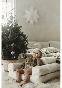 Poltrona pieghevole per bambini con sgabello Creamy Mini Cube - Karup Design