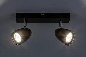Rabalux 73017 - Faretto PERICO 2xGU10/5W/230V nero
