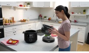 Tefal - Pentola elettrica multifunzionale TURBO CUISINE 4,8 l 1090W/230V nero