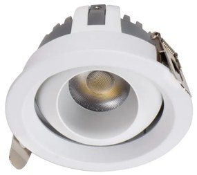 Faro LED da Incasso 12W Nero Ø75mm IP40 Orientabile con driver Philips Colore Bianco Variabile CCT