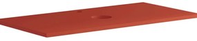 Top per lavabo Niwa L 90 x P 46 cm laccato opaco paprika truciolare