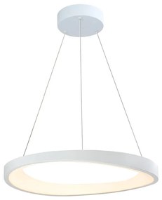 Lampadario LED moderno Anna bianco Ø50cm, luce naturale 3200 lumen