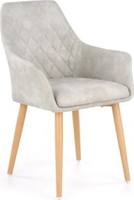 Sedia imbottita K287 grigio - H 85 cm