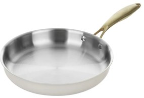 Padella 24 cm in acciaio bianco oro California