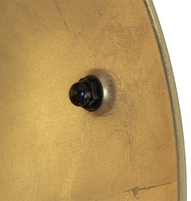 Lampada da terra nera con oro 42 cm treppiede regolabile - Magnax