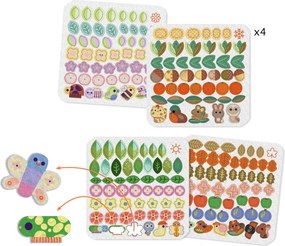 Gioco creativo - collage in feltro morbido - alberi delle quattro stagioni