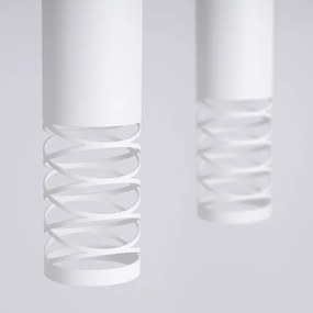 Sollux SL.1687 - Lampadario a sospensione con filo LAMI 2xGU10/10W/230V bianco