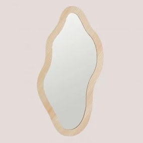 Specchio da parete in MDF Natural Fido ↑100 cm - Sklum