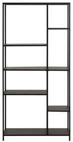 Libreria nera in metallo 80x165 cm Newcastle - Actona