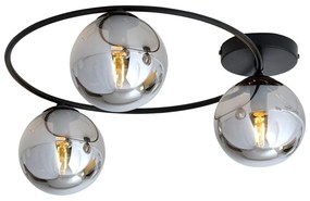 Lampada da soffitto in acciaio SOPRA 3 da interno 3xE14