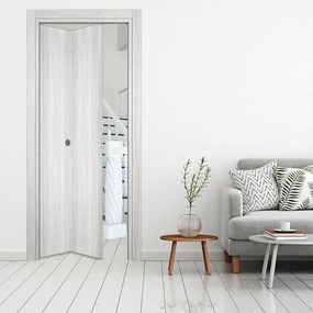 Porta interna pieghevole a libro simmetrica Marben in MDF colore olmo chiaro, L 80 x H 210 cm, apertura a sinistra