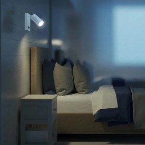 Faretto da parete con interruttore 1xGU10/35W/230V bianco