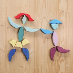 Grimm's - Puzzle in legno - grande mandala colorato - 73 pz