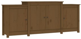 Credenza marrone miele 164x37x68 cm in legno massello di pino