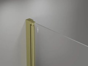Mexen Mist-F Duo cabina doccia pieghevole 90 x 90 cm, trasparente, oro spazzolato - 8A6-090L-090P-55-00