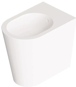 Bidet a Terra Alice Ceramica "Hide Round" Bianco Opaco