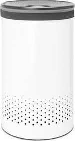 Cesto portabiancheria in metallo bianco 60 l - Brabantia