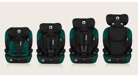 Lionelo - Seggiolino auto LEVI ONE i-Dimensioni 76-150 cm nero/verde