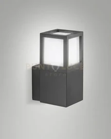 Smuk applique grigio scuro da esterno 1 luce attacco e27 ip54