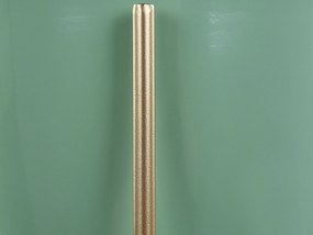 Vaso per fiori in metallo 16 x 16 x 31 cm verde ed oro LEFKI Beliani