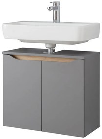 Mobile sospeso grigio sotto il lavabo 60x53 cm Set 357 - Pelipal