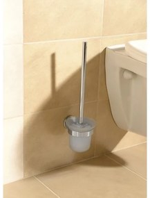 Aqualine - Scopino a parete SAMBA bianco latte vetro/cromo lucido