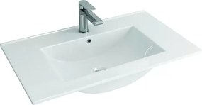 Mobile bagno sospeso 80cm con lavabo integrato e 2 cassetti TOD-80L - KAMALU